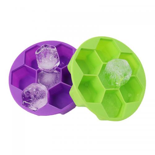 Bandeja de cubitos de bolas de hielo impresa personalizada moldes de silicona con cubierta
