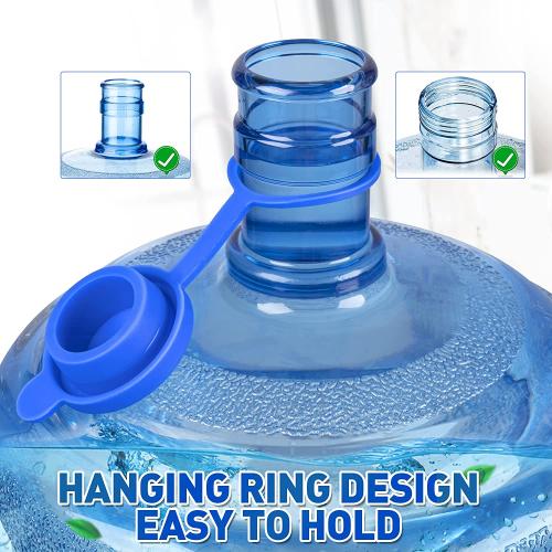 Tapas de botella de jarra de agua de 5 galones, silicona duradera reutilizable
