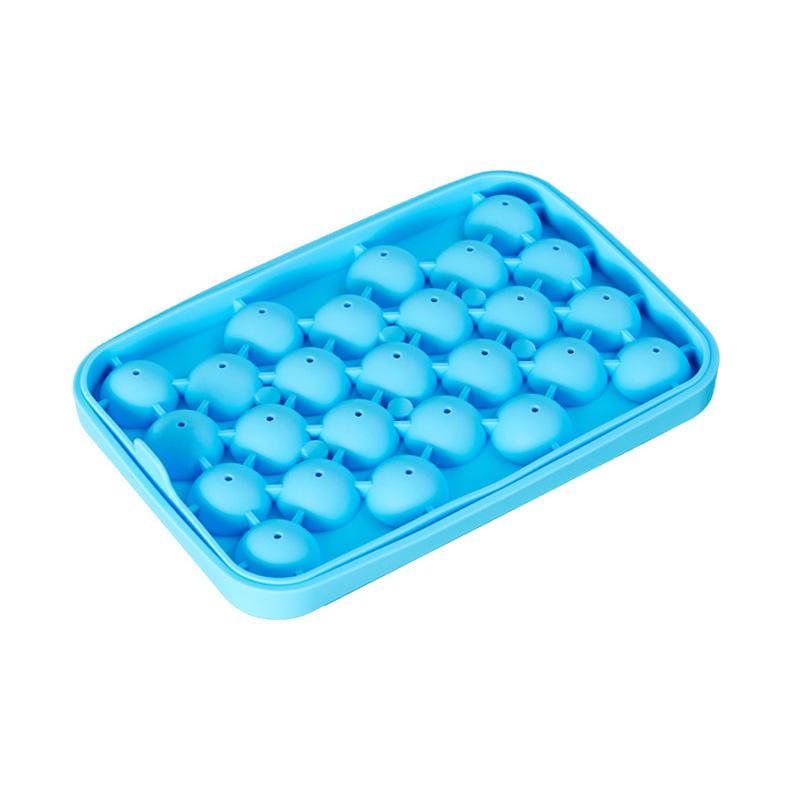 25 holes round ice cube silicone
