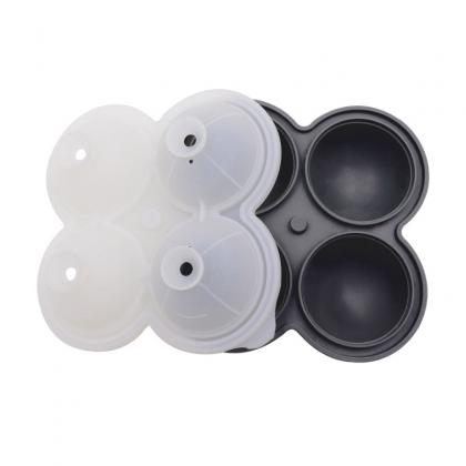 4 Cavity High Quality Round Shape Ice Mould Silicone